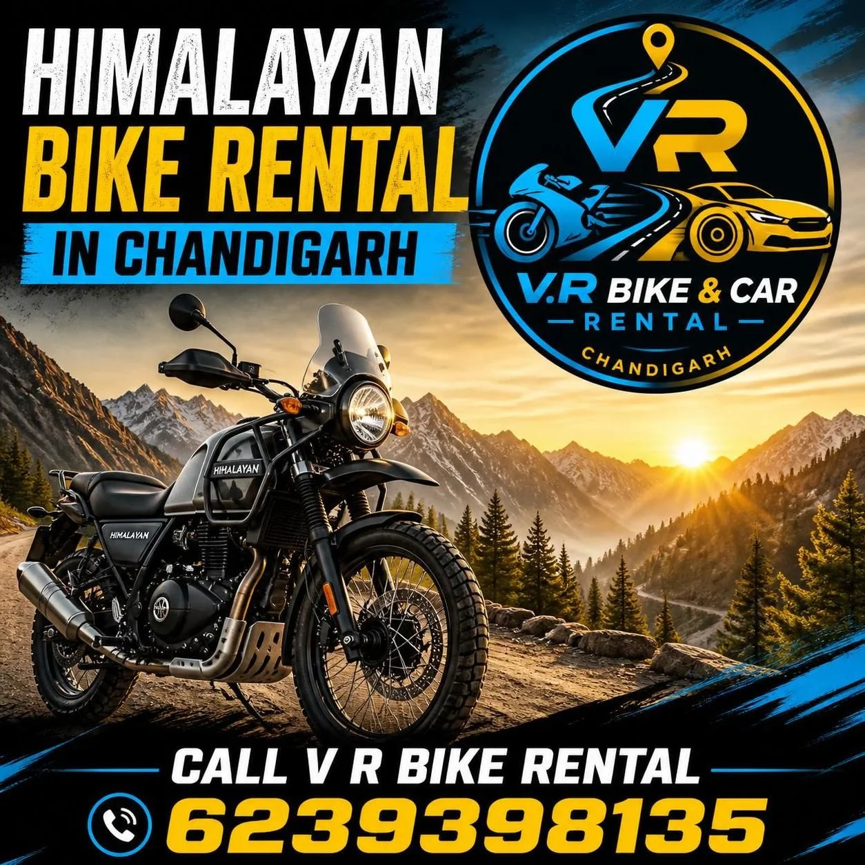 Conquer the Mountains Rent a Royal Enfield Himalayan 450 in Chandigarh