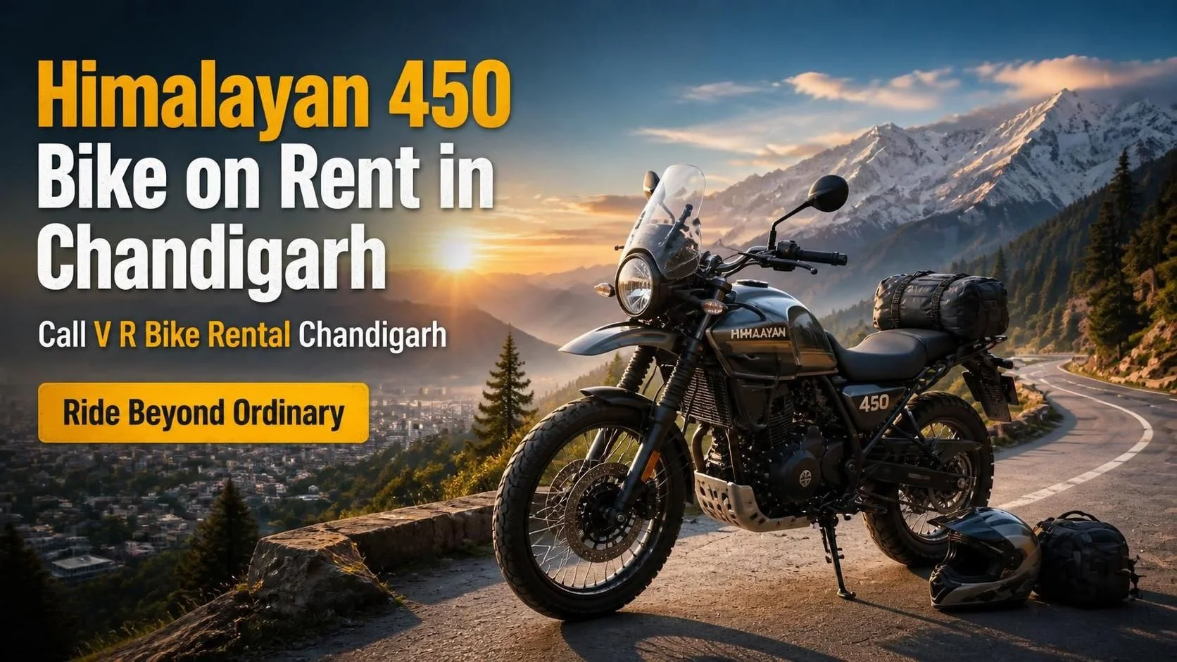 Himalayan 450 Bike on Rent in Chandigarh Explore the Hills with Confidence